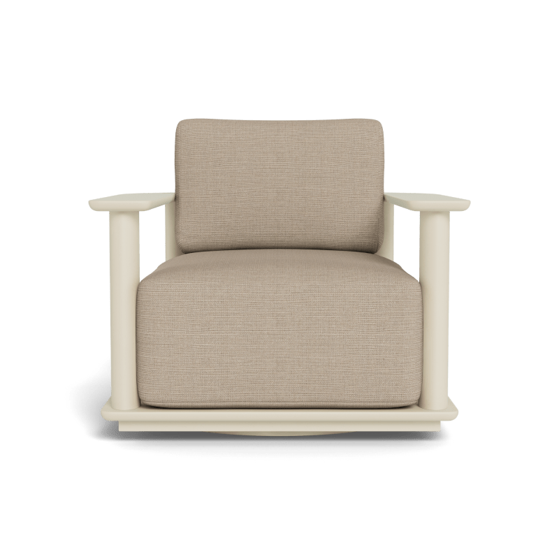 Newport Aluminum Barrel Swivel Lounge Chair