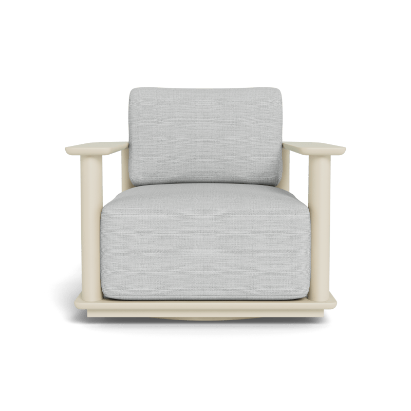 Newport Aluminum Barrel Swivel Lounge Chair