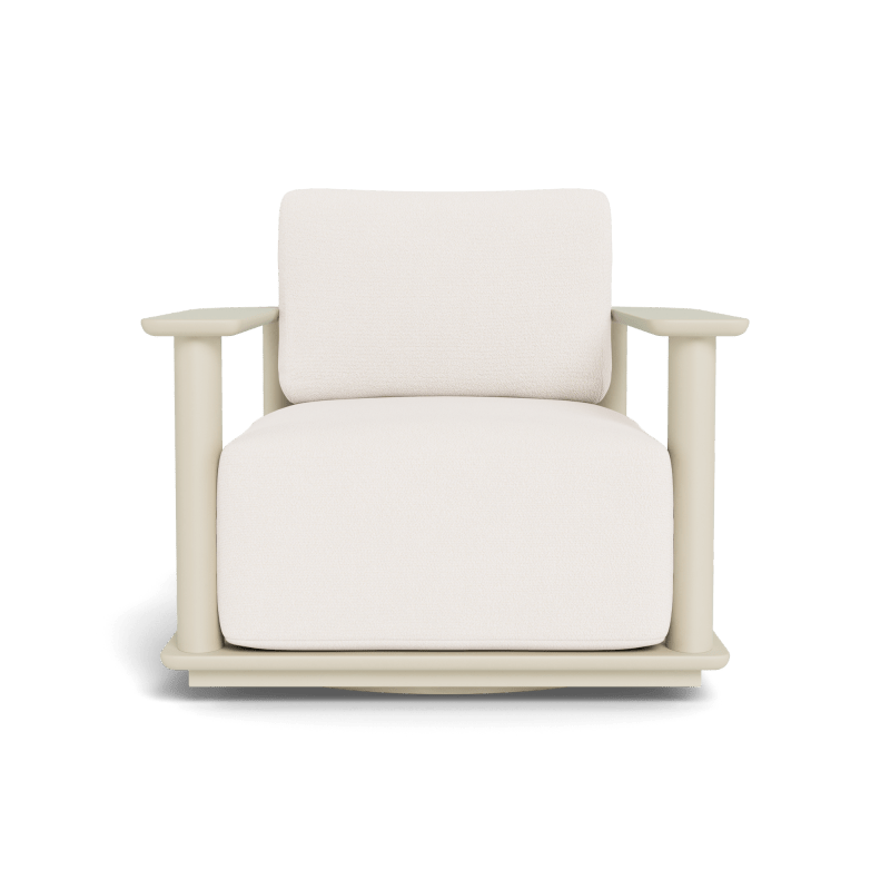 Newport Aluminum Barrel Swivel Lounge Chair