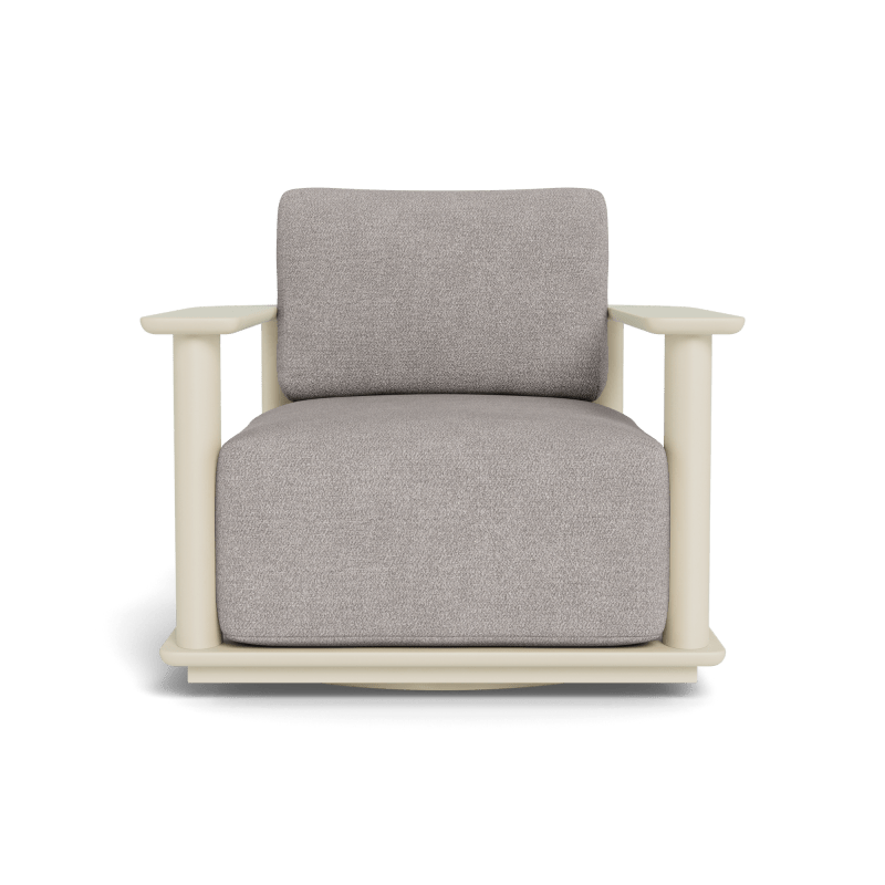 Newport Aluminum Barrel Swivel Lounge Chair