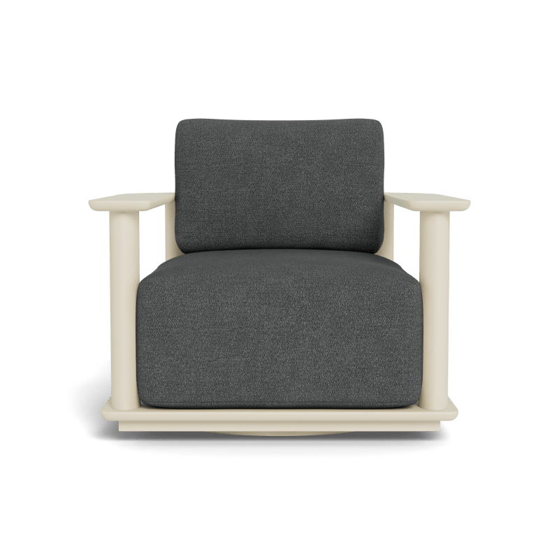 Newport Aluminum Barrel Swivel Lounge Chair