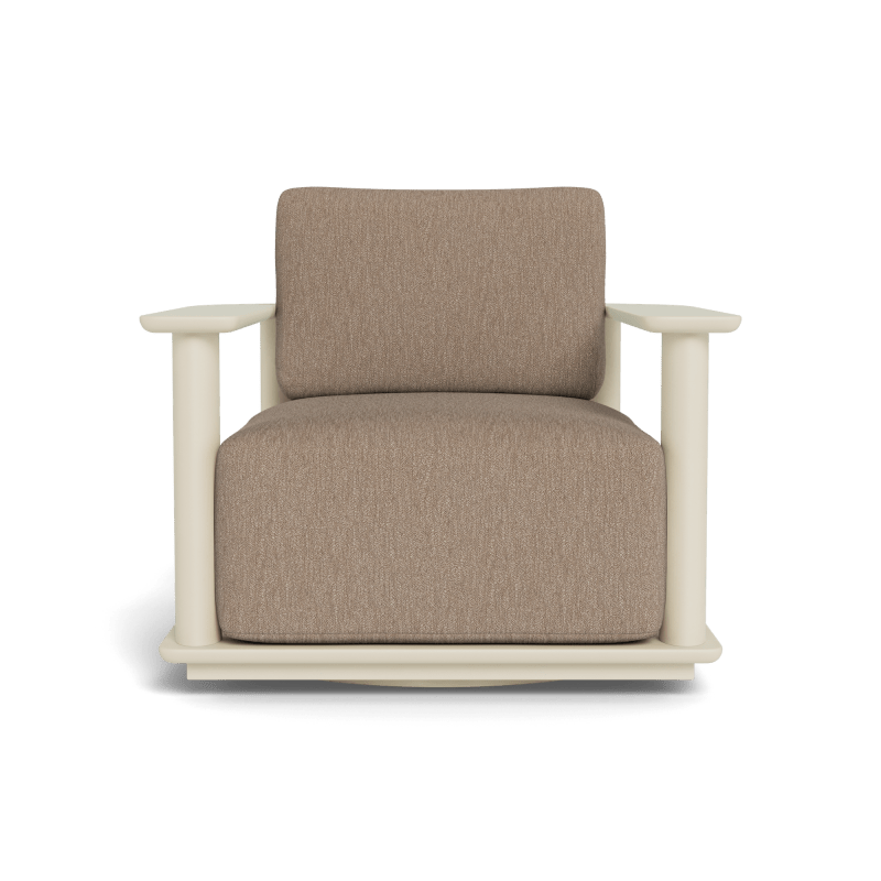 Newport Aluminum Barrel Swivel Lounge Chair
