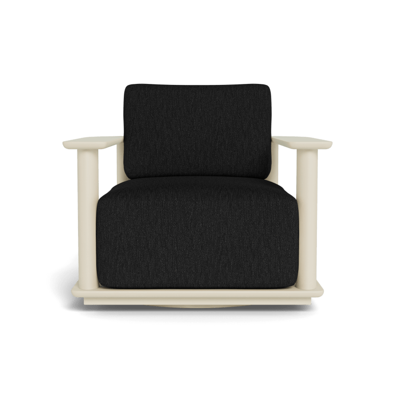 Newport Aluminum Barrel Swivel Lounge Chair
