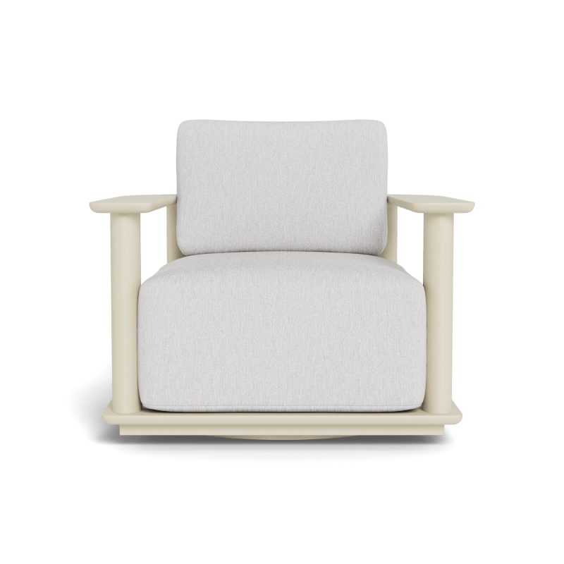 Newport Aluminum Barrel Swivel Lounge Chair