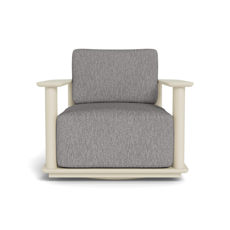 Newport Aluminum Barrel Swivel Lounge Chair
