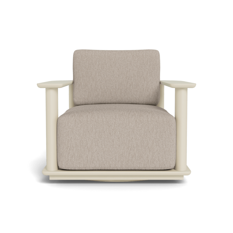 Newport Aluminum Barrel Swivel Lounge Chair