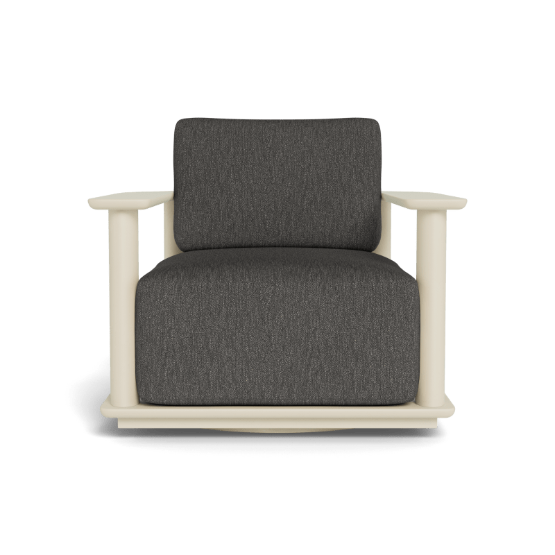 Newport Aluminum Barrel Swivel Lounge Chair