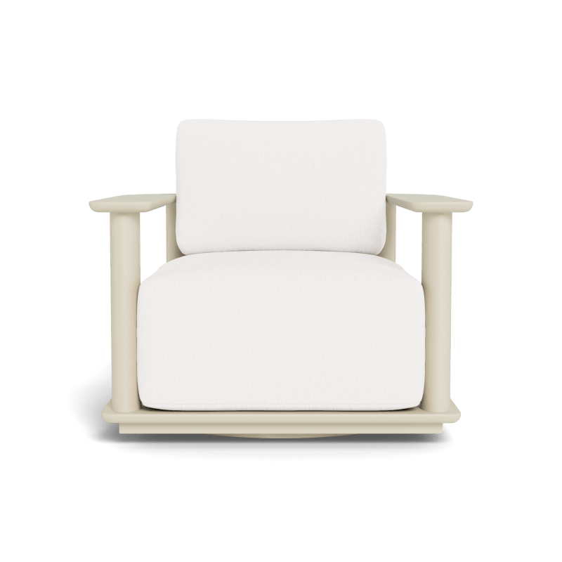 Newport Aluminum Barrel Swivel Lounge Chair