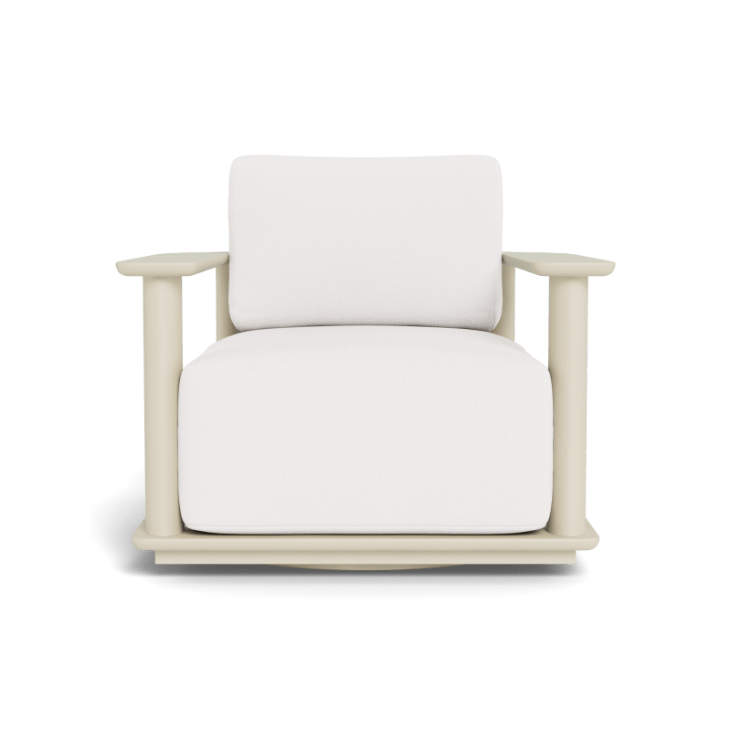 Newport Aluminum Barrel Swivel Lounge Chair
