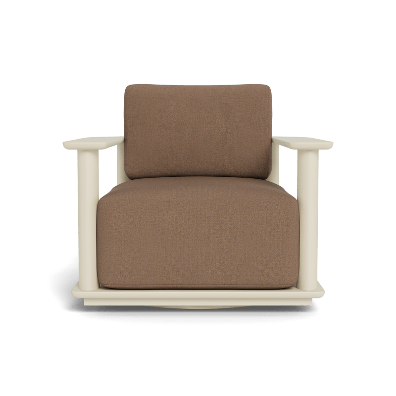 Newport Aluminum Barrel Swivel Lounge Chair