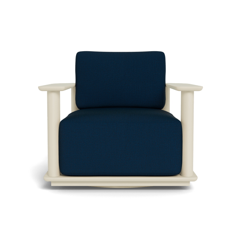 Newport Aluminum Barrel Swivel Lounge Chair