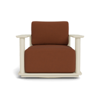Newport Aluminum Barrel Swivel Lounge Chair