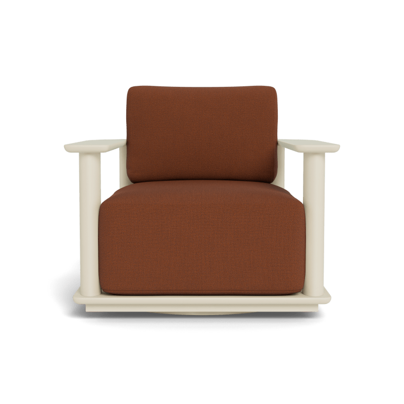 Newport Aluminum Barrel Swivel Lounge Chair