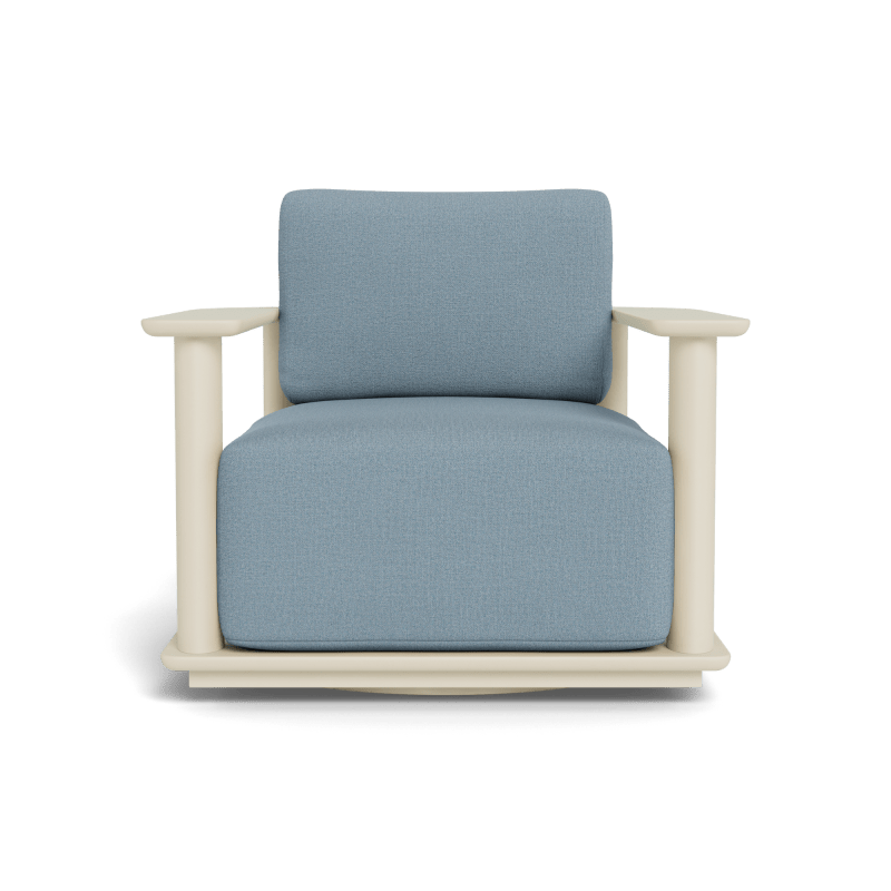 Newport Aluminum Barrel Swivel Lounge Chair