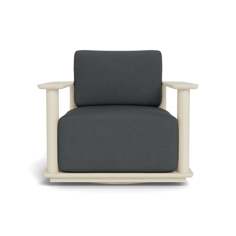Newport Aluminum Barrel Swivel Lounge Chair