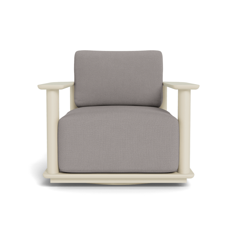 Newport Aluminum Barrel Swivel Lounge Chair