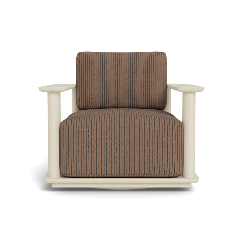Newport Aluminum Barrel Swivel Lounge Chair