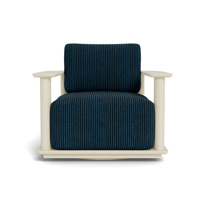 Newport Aluminum Barrel Swivel Lounge Chair