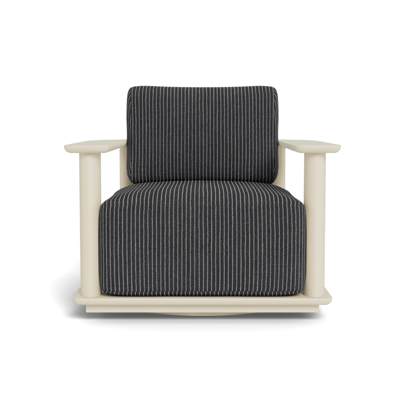 Newport Aluminum Barrel Swivel Lounge Chair