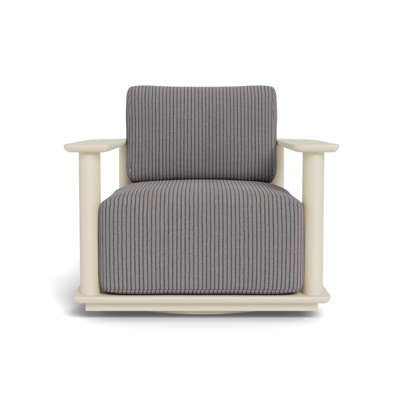 Newport Aluminum Barrel Swivel Lounge Chair