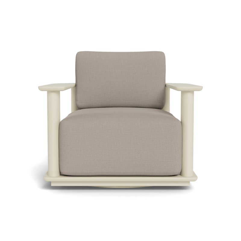 Newport Aluminum Barrel Swivel Lounge Chair