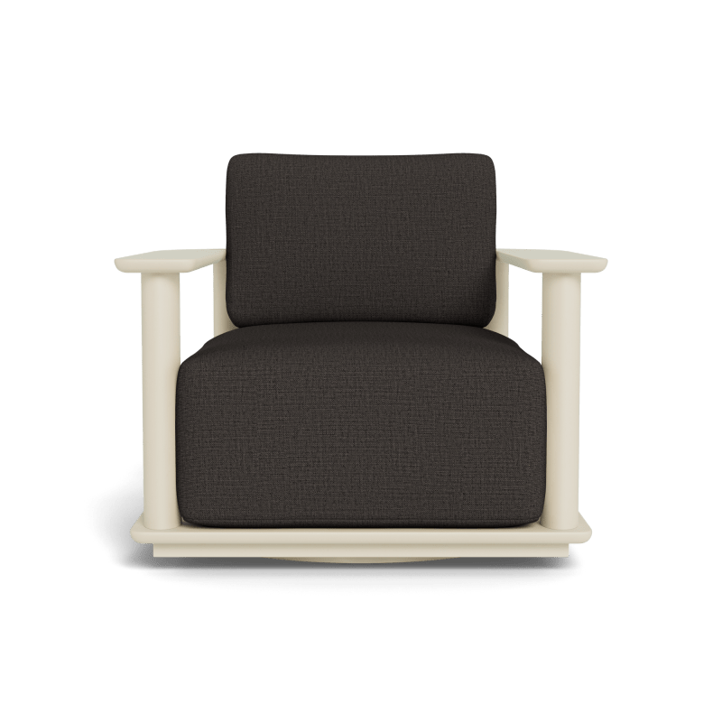 Newport Aluminum Barrel Swivel Lounge Chair