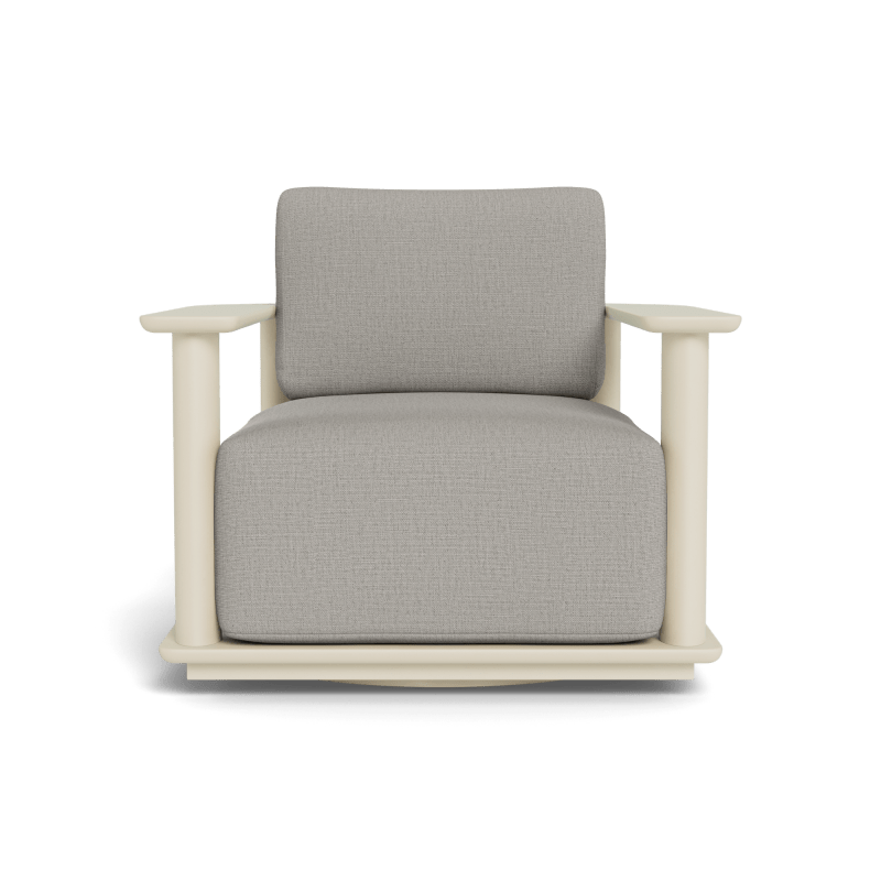 Newport Aluminum Barrel Swivel Lounge Chair