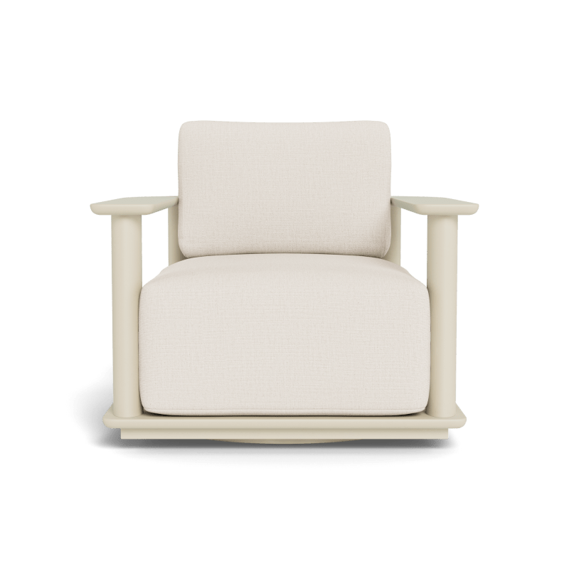 Newport Aluminum Barrel Swivel Lounge Chair