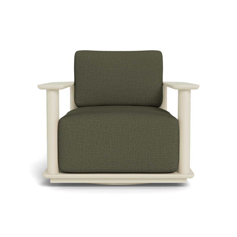 Newport Aluminum Barrel Swivel Lounge Chair