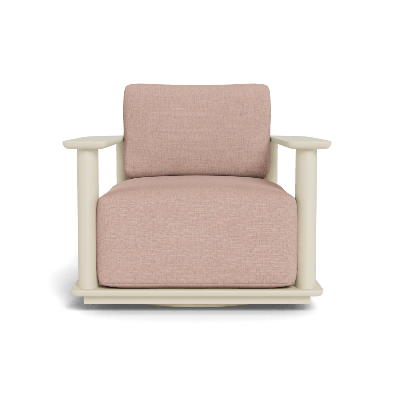 Newport Aluminum Barrel Swivel Lounge Chair