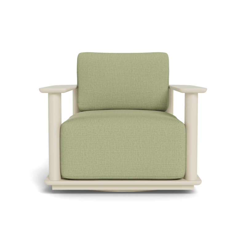 Newport Aluminum Barrel Swivel Lounge Chair