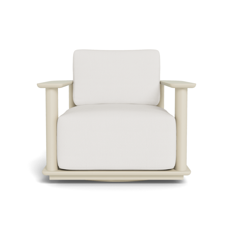 Newport Aluminum Barrel Swivel Lounge Chair