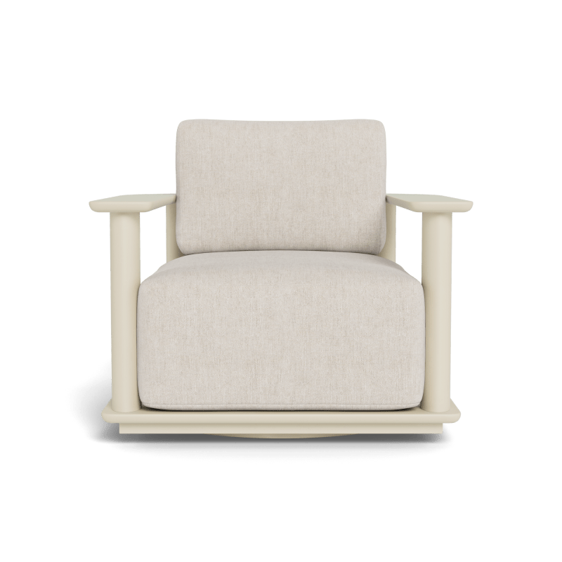 Newport Aluminum Barrel Swivel Lounge Chair