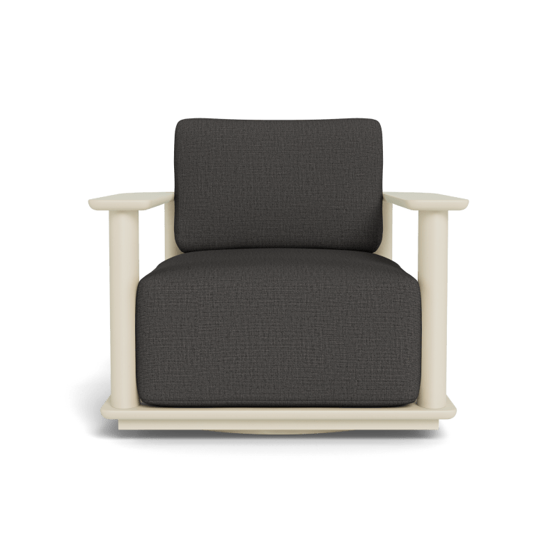 Newport Aluminum Barrel Swivel Lounge Chair