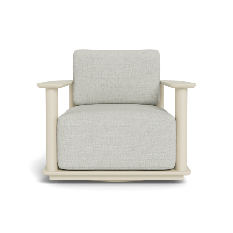 Newport Aluminum Barrel Swivel Lounge Chair