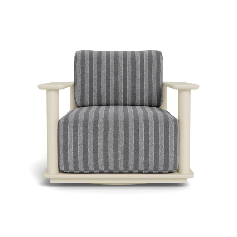 Newport Aluminum Barrel Swivel Lounge Chair