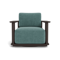 Newport Aluminum Barrel Swivel Lounge Chair
