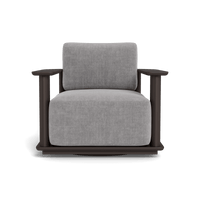Newport Aluminum Barrel Swivel Lounge Chair