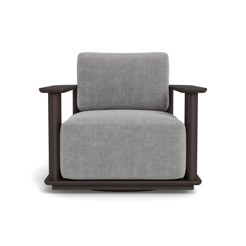 Newport Aluminum Barrel Swivel Lounge Chair