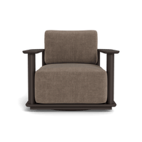 Newport Aluminum Barrel Swivel Lounge Chair