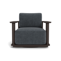 Newport Aluminum Barrel Swivel Lounge Chair