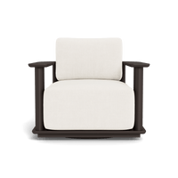Newport Aluminum Barrel Swivel Lounge Chair