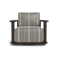 Newport Aluminum Barrel Swivel Lounge Chair