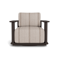 Newport Aluminum Barrel Swivel Lounge Chair