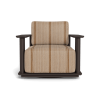 Newport Aluminum Barrel Swivel Lounge Chair