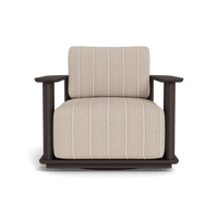 Newport Aluminum Barrel Swivel Lounge Chair