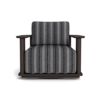 Newport Aluminum Barrel Swivel Lounge Chair