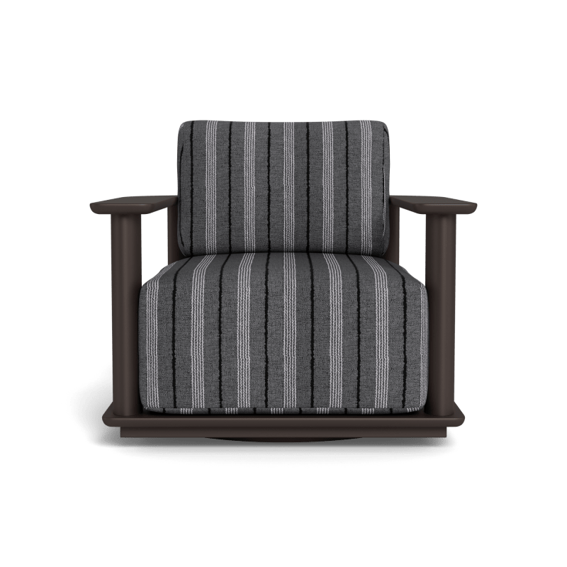 Newport Aluminum Barrel Swivel Lounge Chair