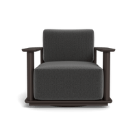 Newport Aluminum Barrel Swivel Lounge Chair