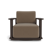 Newport Aluminum Barrel Swivel Lounge Chair